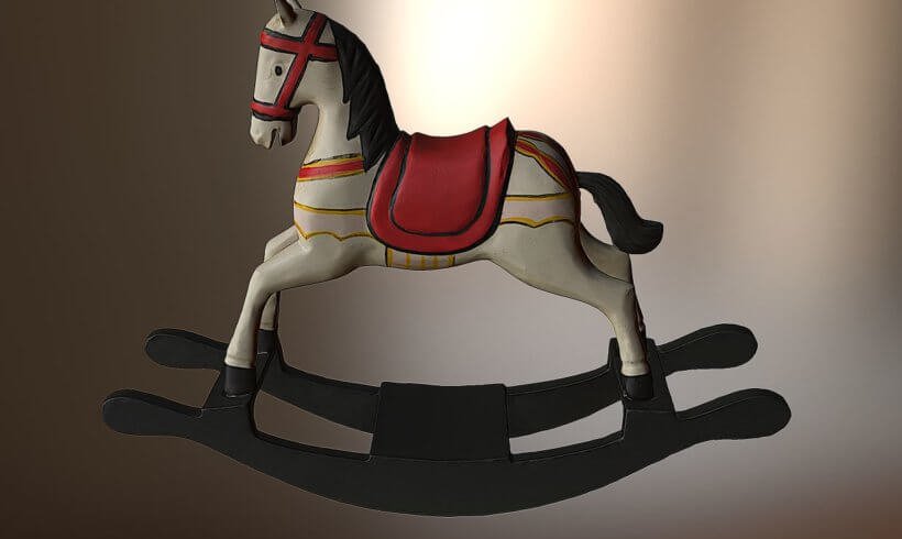 3D Scan wooden horse as requisite