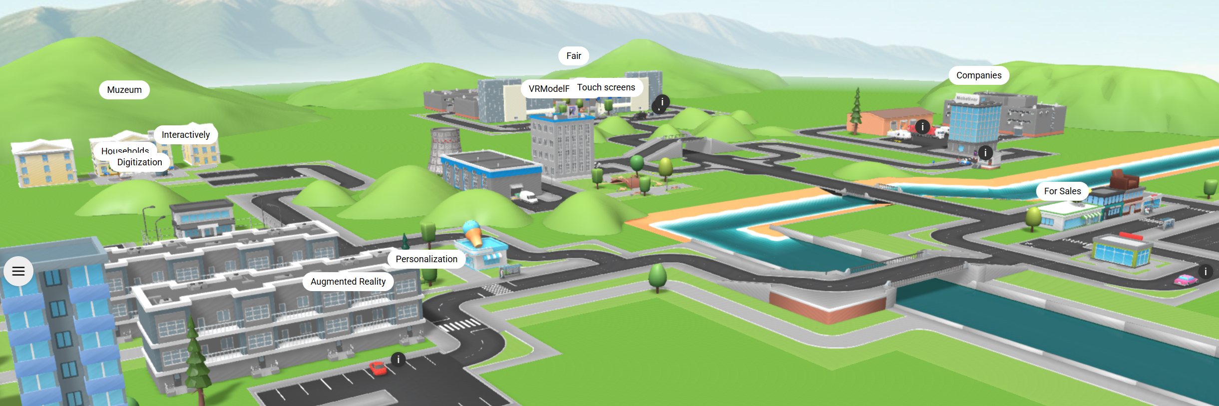 Interactive 3D Application for presenting technology